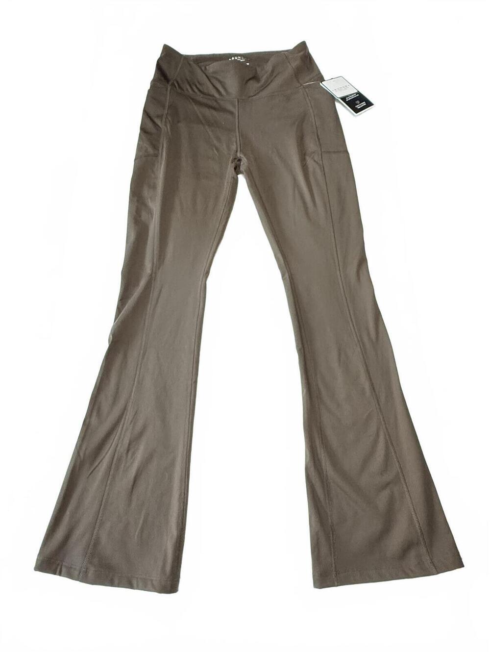 Grey Contrast Stitch Flare Pants Y2K Minimalist High Waisted Trouser Bootcut